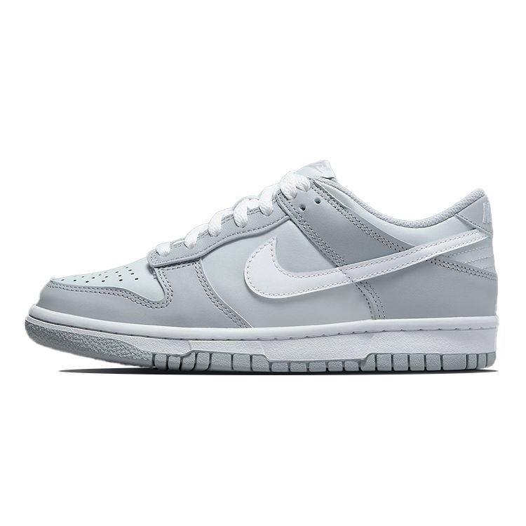 Nike Кроссовки Nike Dunk Low GS Pure Platinum Wolf Grey для детей Белые DH9765-001
