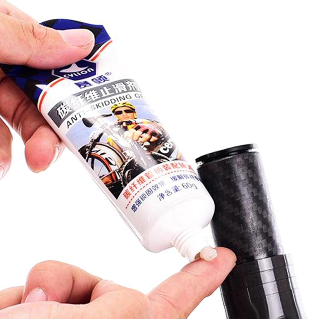 Carbon Fiber Anti Slip Agent 60g MTB Road Bike Seat Tube Front Fork Stem Grease Bicycle Stem Handlebar Snti-slip Agent