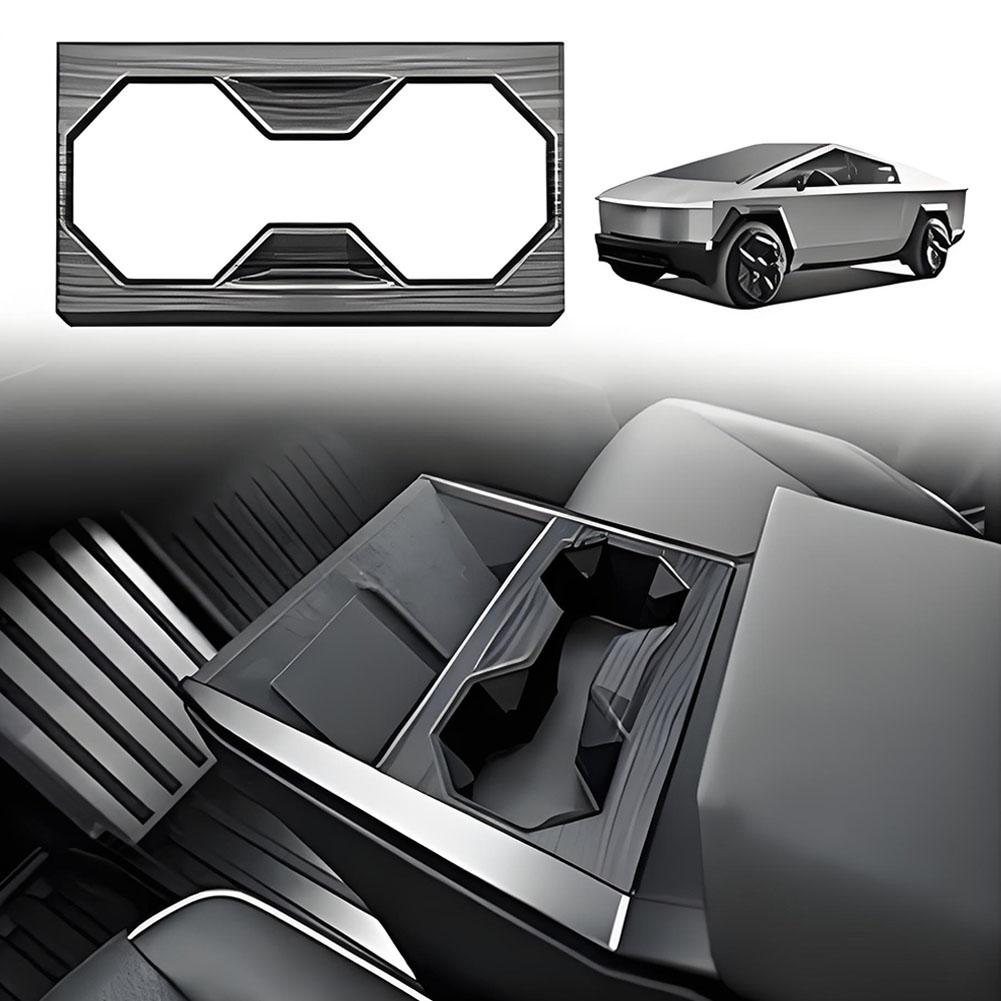 Для Tesla Cybertruck 2024 центральная консоль держатель стакана отделка панель декоративная крышка для Tesla Cybertruck автомобильные аксессуары M5J3