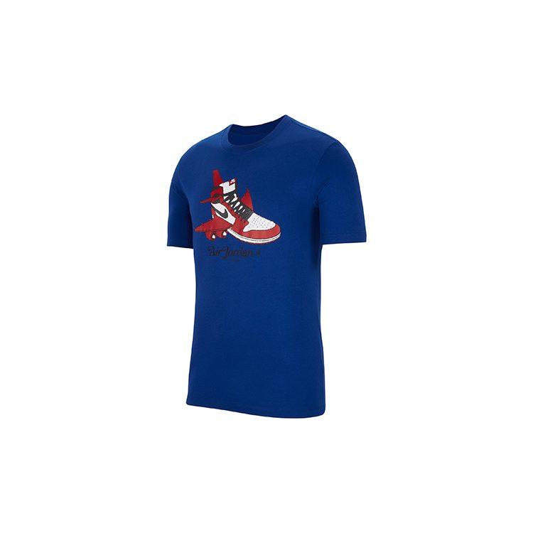 Jordan T Shirt Men's Dark Royal Blue CN3597-455