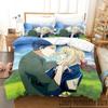 Комплект постельного белья Anime Violet Evergarden, пододеяльник, комплект постельного белья, пододеяльник, наволочка, одеяло размера king-size, комплект постельного белья для мальчиков и взрослых