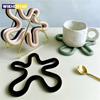 Geometrical Silicone Insulated Meal Mat Irregular Mat For Table Heat Resistant Coffee Cup Coaster Non-Slip Drink Coaster