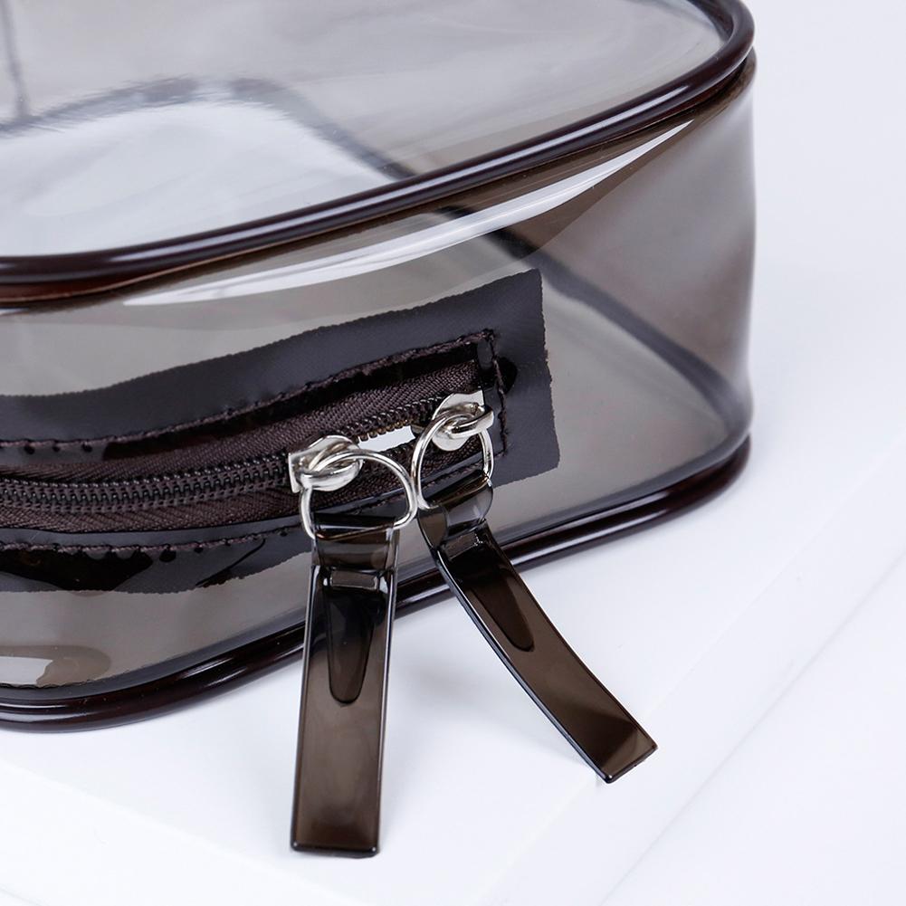 Travel Storage Bag Cosmetic Bag PVC Waterproof Transparent Cosmetic Cases Large Capacity Plastic Zipper Wash Bag