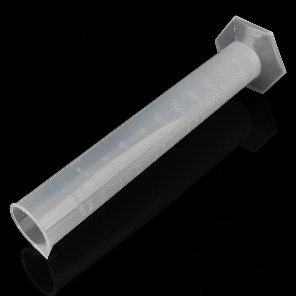 500 мл измерительный цилиндр пластиковая градуированная лабораторная пробная пробирка для жидкости горячая