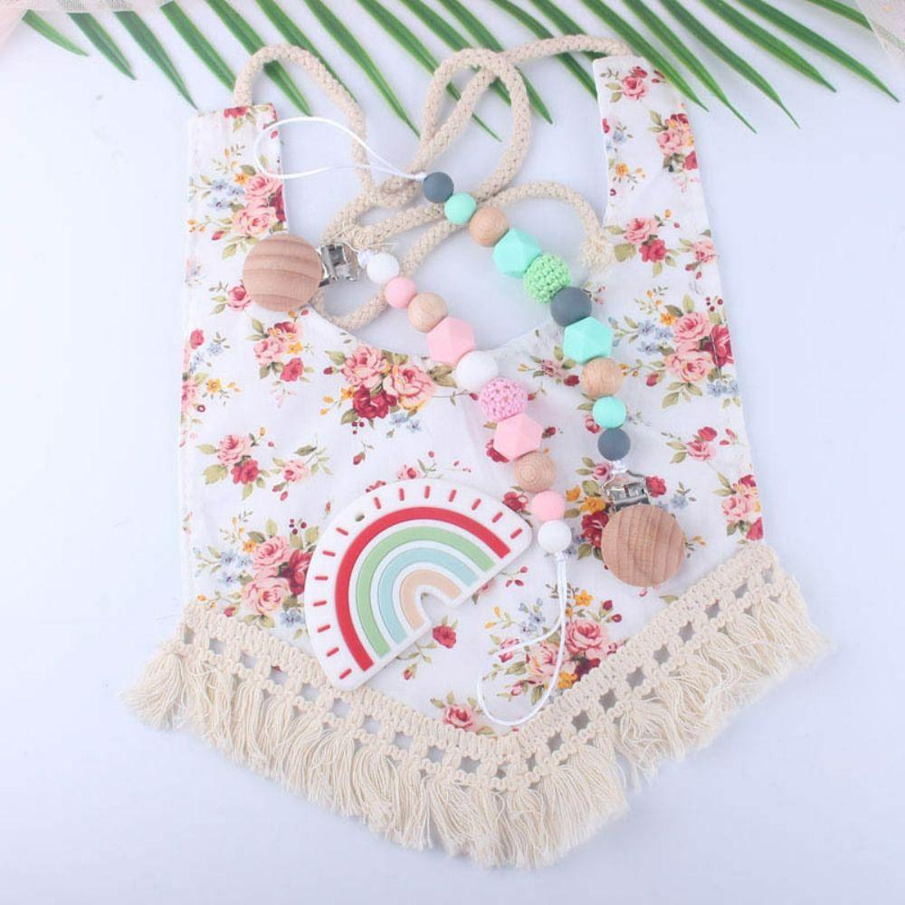 Holder Children Pacifier Holder Clips Baby Teether Toys Straps Baby Pacifier Chain Dummy Clips