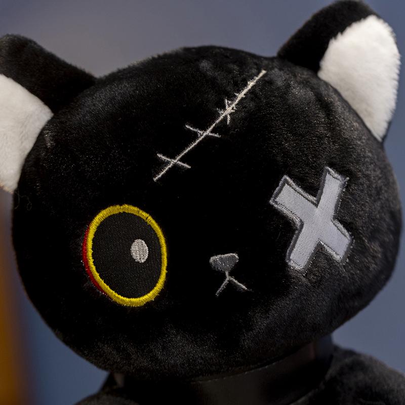 Плюшевые игрушки Reborn Cat, мягкая темная серия, готическая кукла Лолита с животными, плюшевые детские игрушки на Хэллоуин, домашний декор