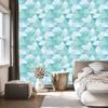 Turquoise Triangles Vintage Wallpaper for Living Room and Bedroom 50x1000