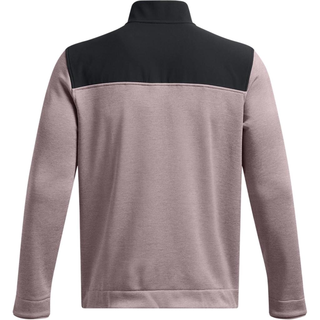 Under Armour Storm FW24 Drive Свитер Флис Колорблок Модный Удобный Колледж Стиль Водонепроницаемая Толстовка с Капюшоном Мужская толстовка Серая 1387121-015