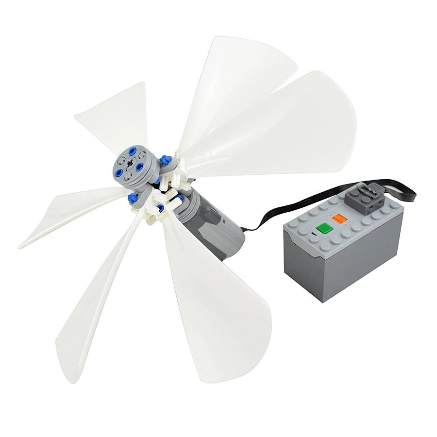 DO IT YOURSELF Technical EV3 89509 Propeller Parts The Wind Fan Motor Construction Block Blades Accessories Works With featuring Leduo Kid Playthings