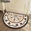 Modern Minimalist European Semi-circular Door Mat Entrance Door Floor Mat Home Bedroom Entrance Carpet Foot Mat Anti Slip