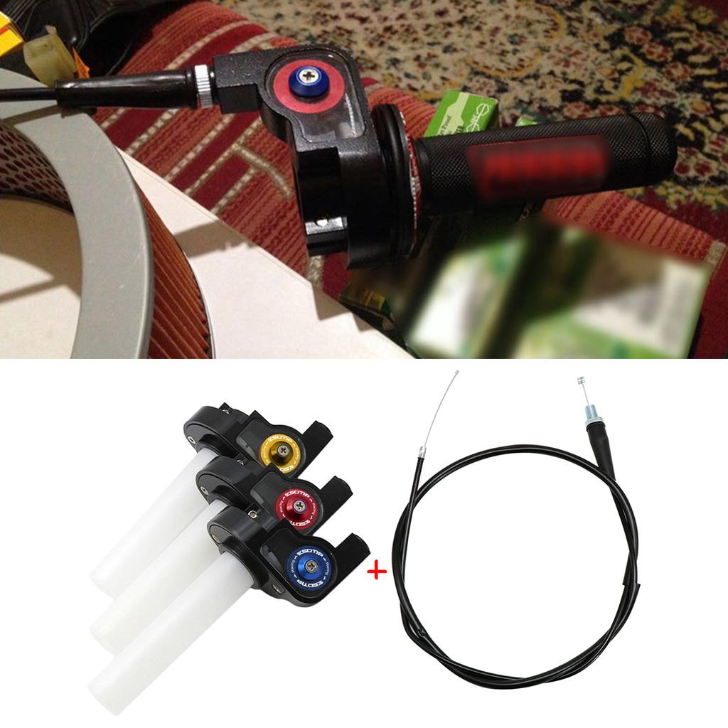 Алюминиевая ручка дроссельной заслонки, поворотная ручка с видимым уровнем масла, улучшает контроль и стиль, простая установка, долговечность