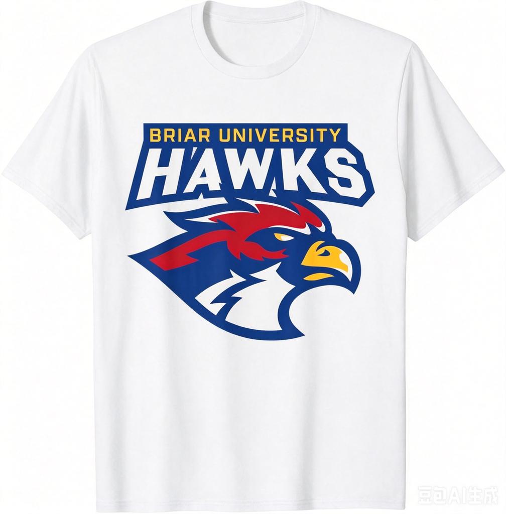 2026 Off Campus Briar University Hawks Tshirt Unisex Unisex Summer Cotton Clothing Fashion High Quality Short Sleeved Top