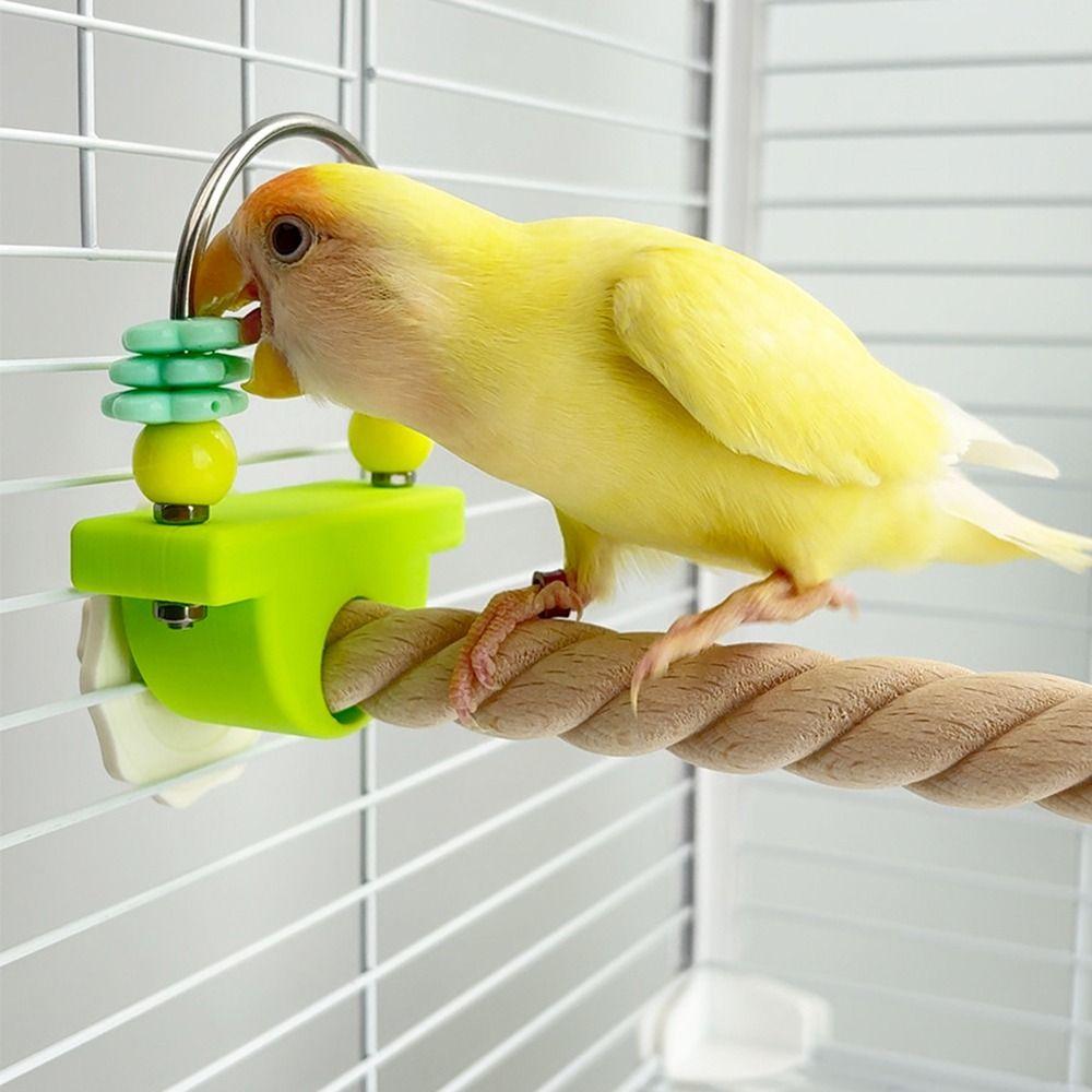 Wear-resistant Paw Grinding Sticks Non-slip Parrot Standing Pole Fun Bird Perch Stand Birdcage Use