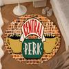 Central Perk Coffee Shop Round Rug for Livingroom,Bedroom, Palyroom, Chair Rug, Area rug, Circle Carpet, Large Size Fan Christmas gift