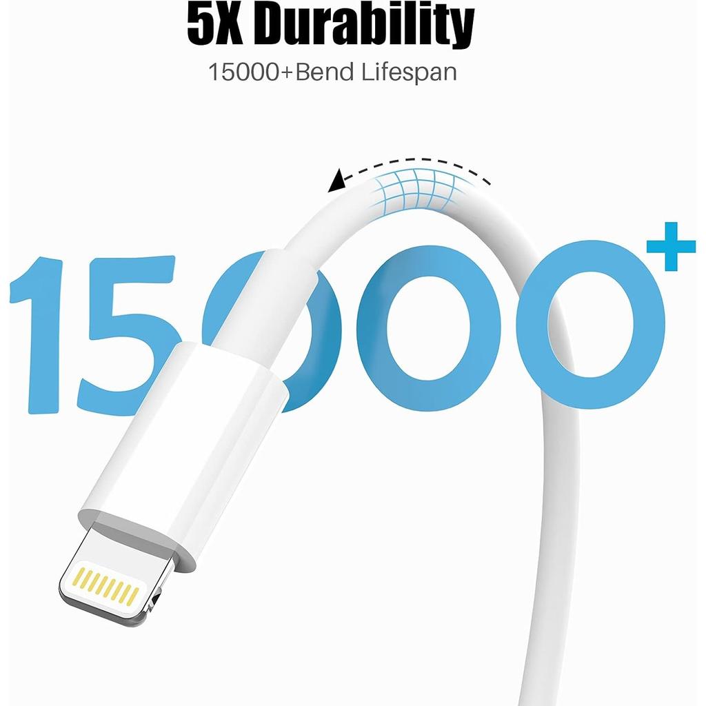 Для iPhone зарядный кабель 3 фута 4Pack для Lightning-USB зарядный шнур 3Footдля Apple для iPhone 14 Pro Max/14/13/12/11/XR/Xs/X