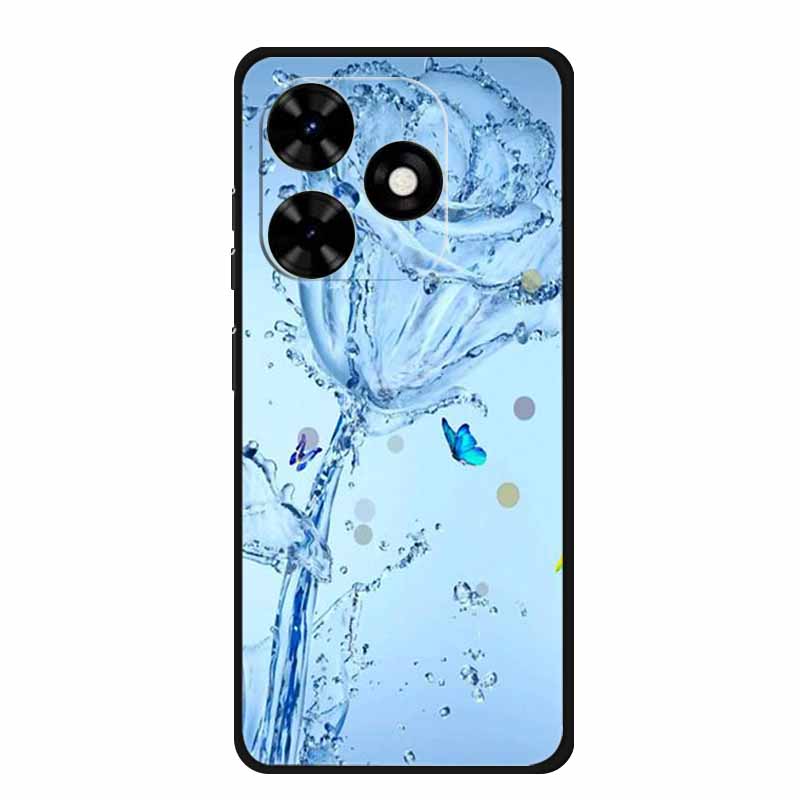 Чехол для Tecno Spark Go 2024 Животные Расписной ТПУ Силиконовый Мягкий Чехол для Телефона для Spark Go2024 BG6 Защитный Волк Ударопрочный Para