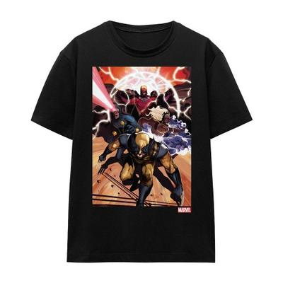 Marvel Унисекс футболка для взрослых X-Men Team Attack