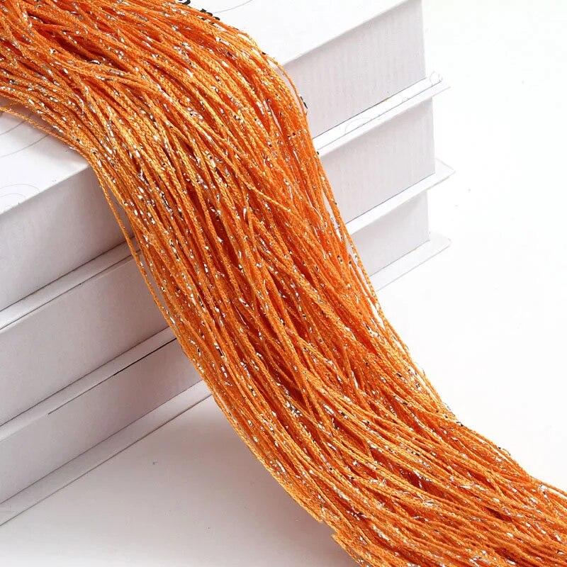 1x2 м блестящая веревка, дешевые дверные занавески, бусины, перегородки для комнаты, бахрома из бисера, полиэфирная ткань, оконная панель, 1 шт.