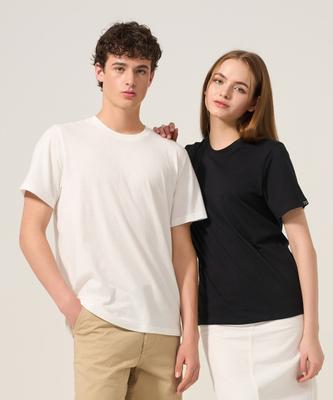[Forever 21] [3 ШТУКИ] Унисекс Хлопковая футболка с коротким рукавом Обычный крой Черный+Белый [Отправлено из Кореи] 100% Оригинал