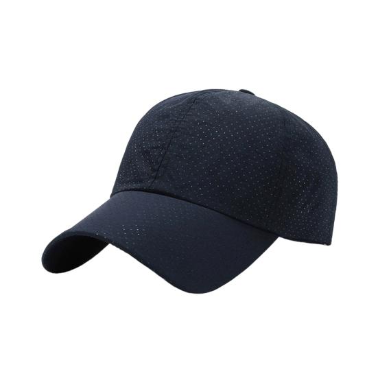 Baseball Hat Breathable Mesh Design Lightweight UV Proof Sun Hat Solid Color Adjustable Outdoor Sport Hat Headwear