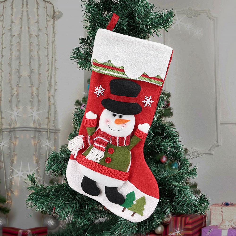 Christmas decorations, creative cartoon-shaped gift socks, for home Christmas scene decoration