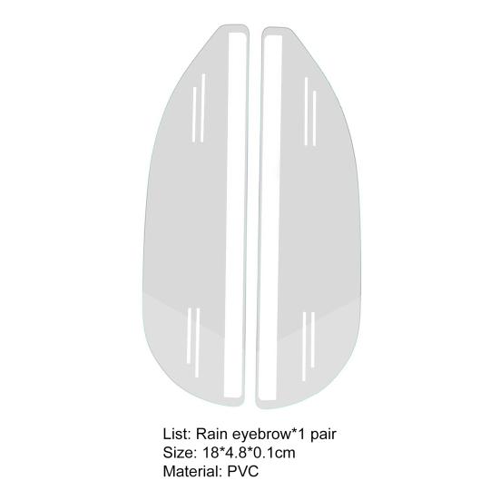 Practical Rearview Mirror Guard Waterproof PVC Easy To Install