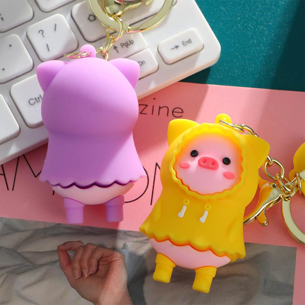 Милые украшения ПВХ свинья аксессуары автомобильные украшения автомобильная подвеска сумка брелоки брелок свинья