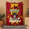 Custom Name Personalized Go Ahead Eagles Print Blanket, Home Decor, Bedroom, Sofa, Camping, Couch, Gifts for Birthday Christmas