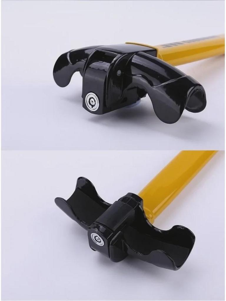 T-Type Heavy-Duty Car Steering Wheel Lock: Multi-Function, Anti-Theft, Metal Baseball Lock with 2 Keys
