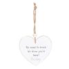 No Need To Knock Heart Hanging Sentiment Sign