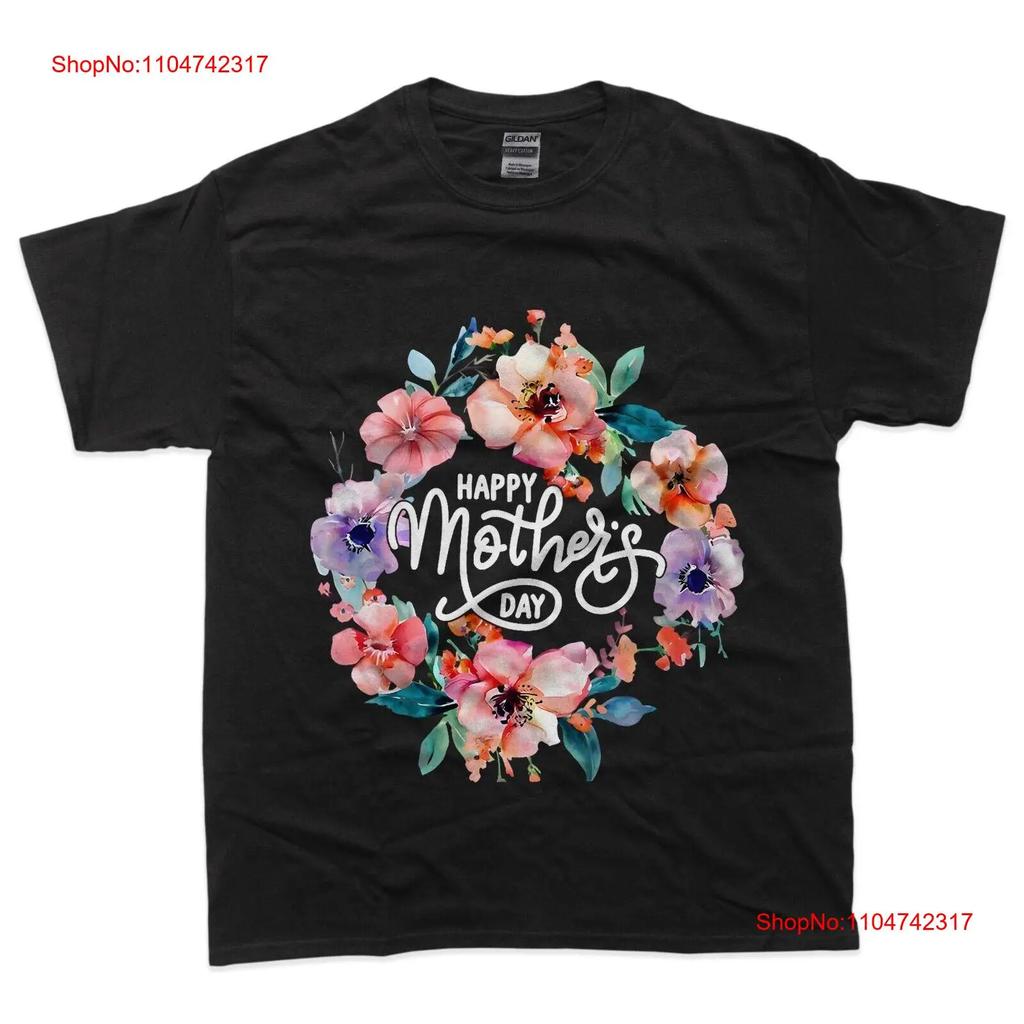 Funny Happy Mothers Day Cute Floral for Women Mom Grandma T Shirt vintage Washed graphic designer clothes Breathable Stretched