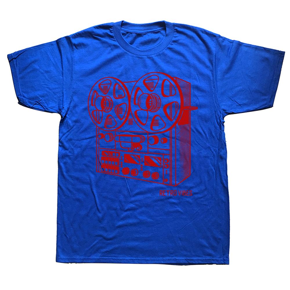Novelty Cassette Tape Reel To Reel Analog Sound System T Shirts Streetwear Short Sleeve Birthday Gifts Summer Style Tshirt