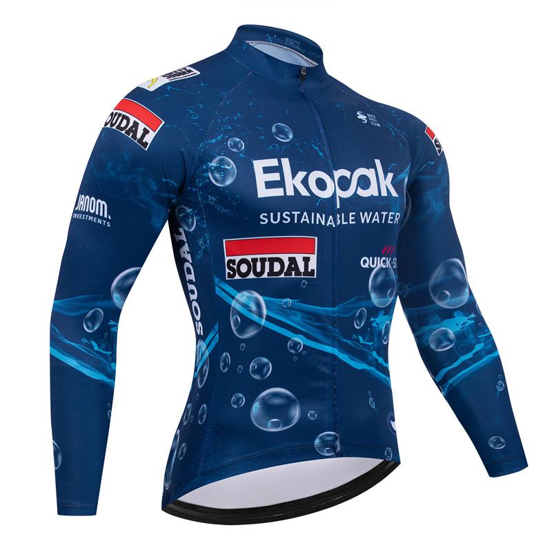 Lidl Soudal Комплект одежды для велоспорта с длинным рукавом Летняя майка Костюм Спортивная одежда Велосипедная одежда Maílllot Ciclismo Hombre