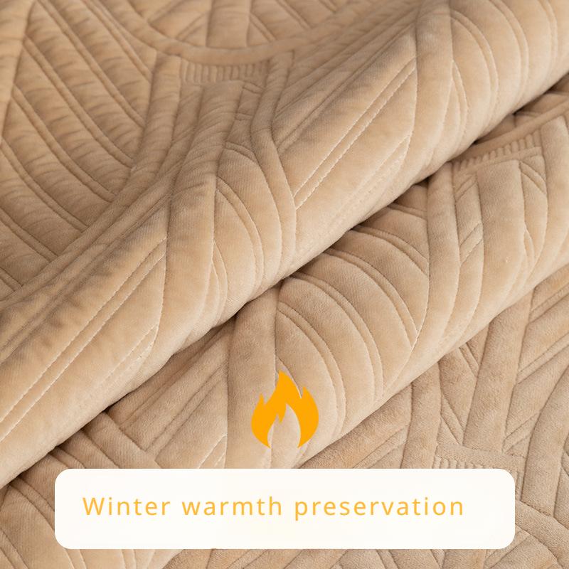 Зимняя утолщенная пылезащитная диванная подушка, всесезонная универсальная короткая плюшевая подушка-платок, минималистичная современная подушка, комбинированный чехол для дивана, полотенце