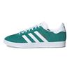 adidas Оригинальные замшевые низкие кроссовки серии Gazelle Унисекс кроссовки Зеленый Белый FU9672