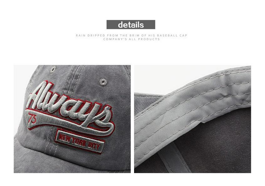 Men's Retro Washed Baseball Cap - 3D Embroidered Visor, Warm Sun Protection for Spring and Autumn