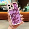 Красивая Бабочка подходит для защитных чехлов для телефонов iPhone 11/12/13/14/15 PRO MAX и iPhone 16 Pro Max