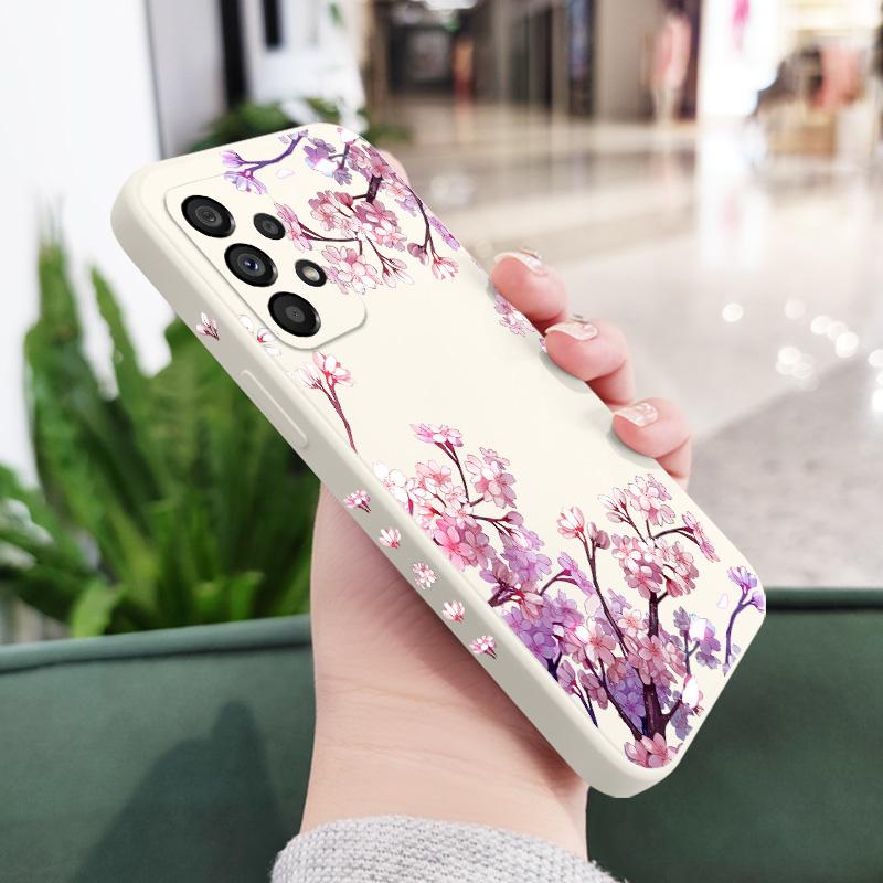 Чехол 'Падающие Цветы' для Samsung Galaxy A73 A53 A33 A23 A13 A72 A52 A52S A32 A22 A12 A71 A51 A31 A21S 4G 5G
