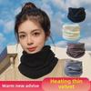 Unisex Fleece Scarf: Cozy, Lightweight Neck Warmer for All Seasons, Solid Color, Windproof, Ideal for Cycling.