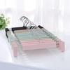 5/10PCS Pants Hangers,Space-Saving Skirt Holders with Adjustable Clips,Non Slip Drying Racks for Coat Shirts Dress Kids Clothes