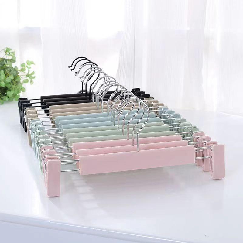 5/10PCS Pants Hangers,Space-Saving Skirt Holders with Adjustable Clips,Non Slip Drying Racks for Coat Shirts Dress Kids Clothes