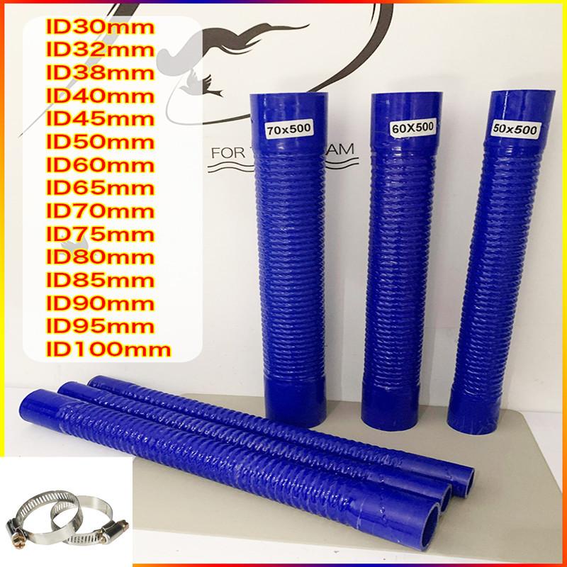 Universal Car Silicone Flexible Pipe 2 Clamps Car Radiator Hose Intake Hose Intercooler Tube For High Pressure High Temperature