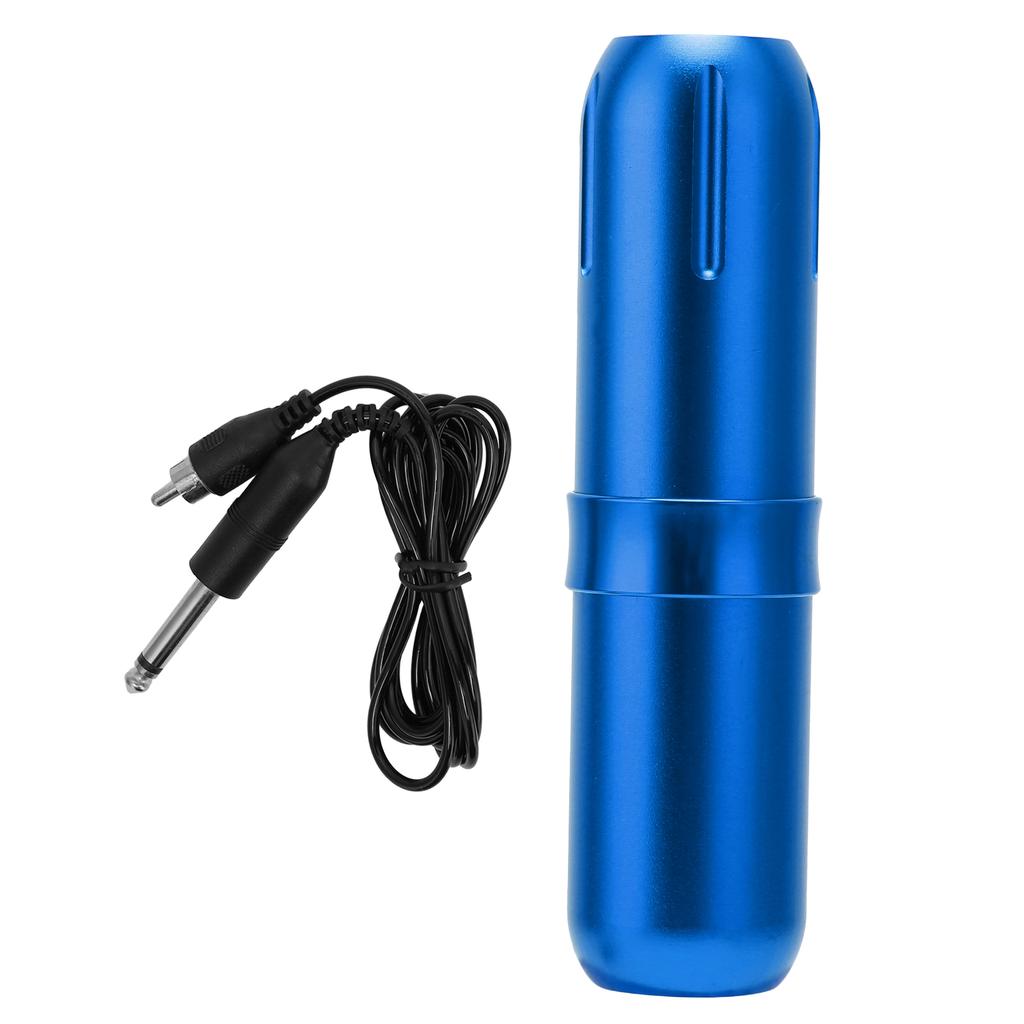 Tattoo Pen Machine Aluminium Alloy RCA Interface Clip Cord Lining Shading Rotary Tattoo MachineBlue
