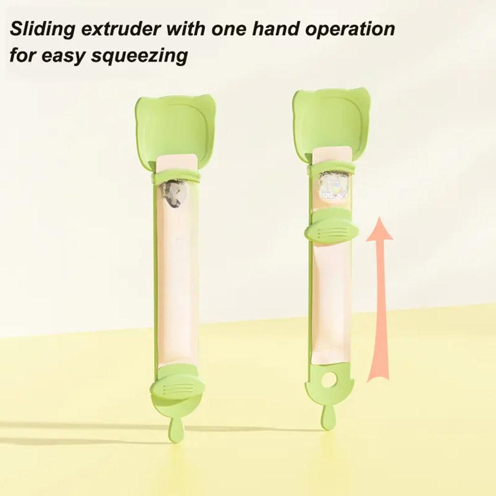 Cat Strip Feeder Spoon Spoon Handle Cat Food Strip Squeezer Pet Meat Mud Food Squeeze Treat Dispense Spoon For Cats Pet Supplies