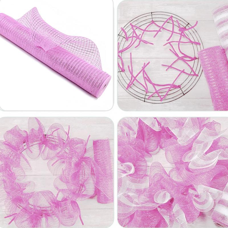 Один рулон полиэстера, новый продукт, 53 см, сетка, пасхальный венок, материал, красочная сетка, праздничное украшение, многостиль
