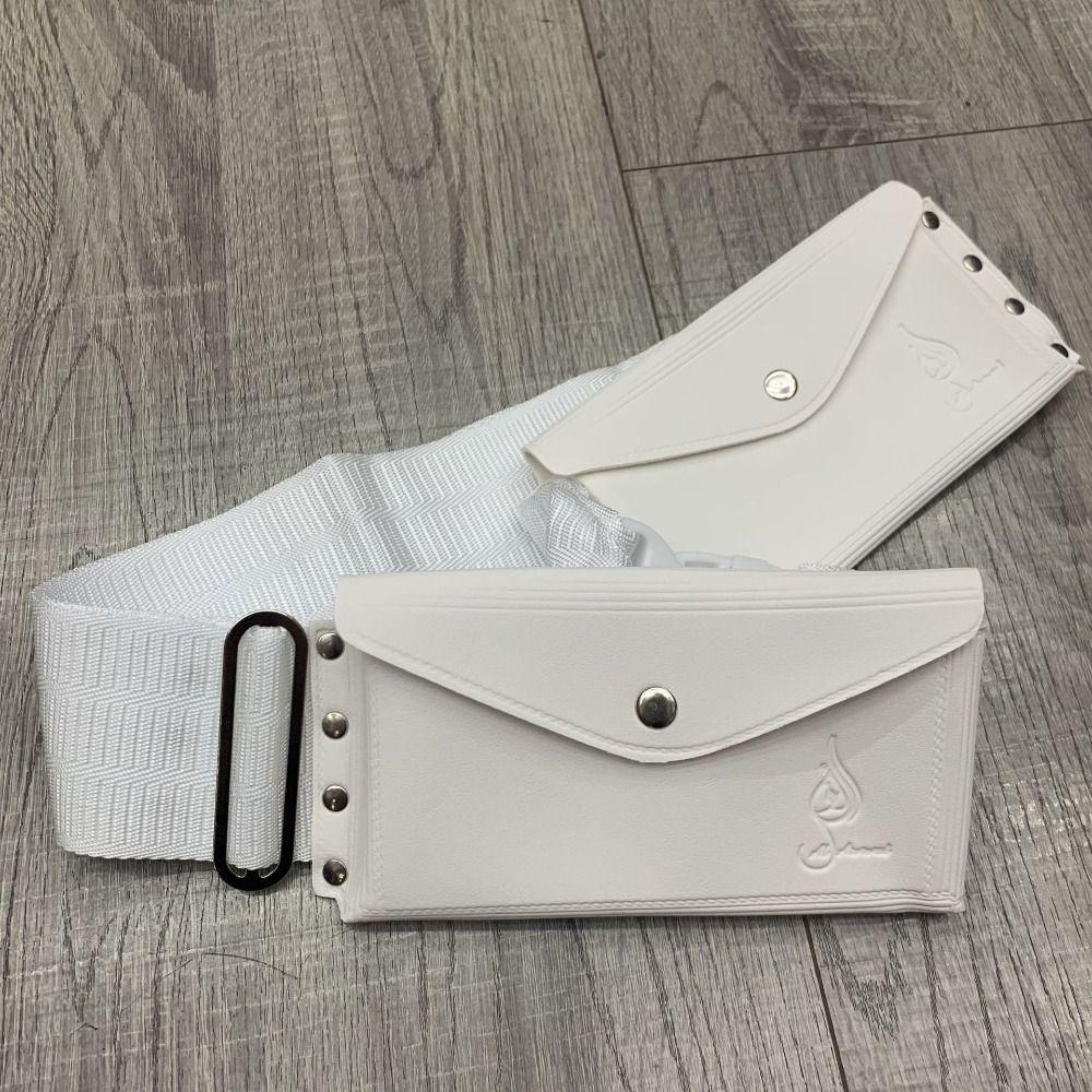 Wide Studded Waist Belt Stretchy Prayer Belt Unisex Arab Fanny Pack Umrah Girdle