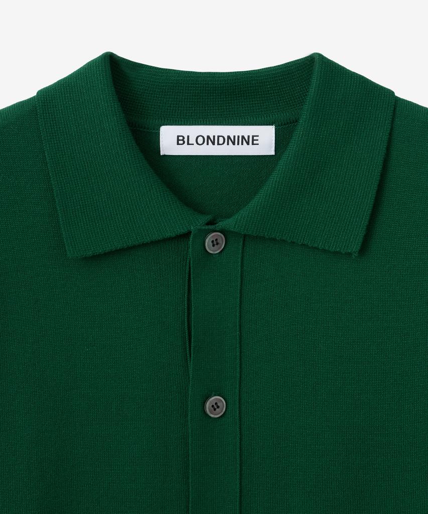 Кардиган с воротником Blond9, мягкая текстура, вязаный_Зеленый