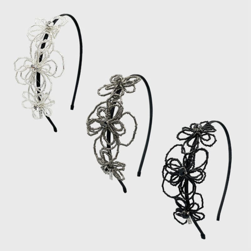 Жан Поль Кларисс Флора Ободок для волос с бусинами JP-24-482HB