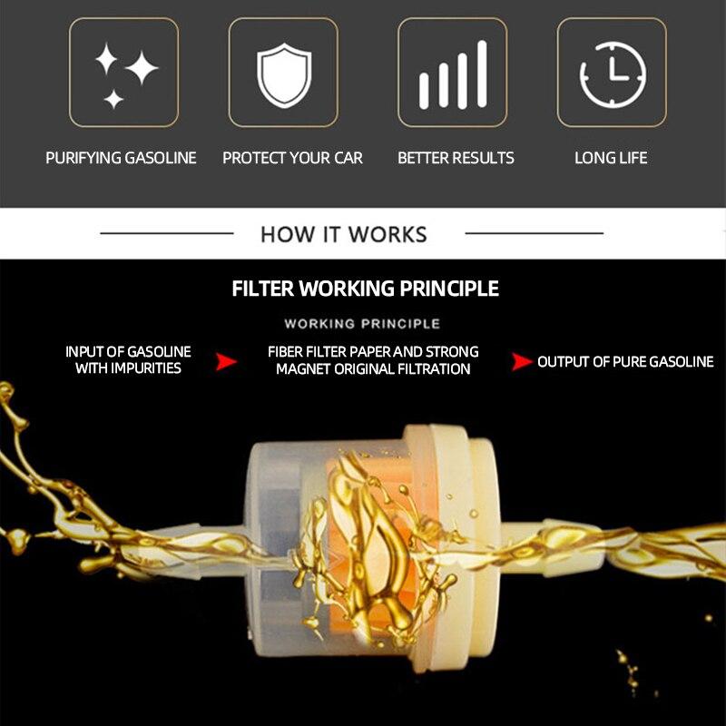 10 шт мотоцикл бензиновый газовый топливный бензиновый масляный фильтр универсальный для мотоцикла мопеда скутера аксессуары топливный фильтр