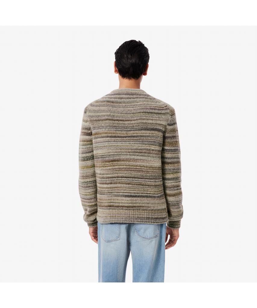 Мужской полосатый джемпер с круглым вырезом LACOSTE Ah5221-55N 9Ip